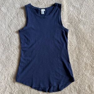 Navy Paraphrase Tank Top XS